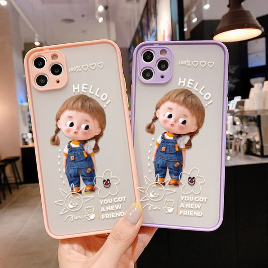 Cute Cowgirl Friendship Couple iPhone Case