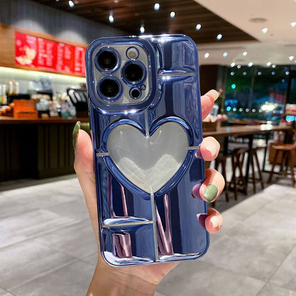 Newest Electroplated Silicone Love Phone Case For iPhone