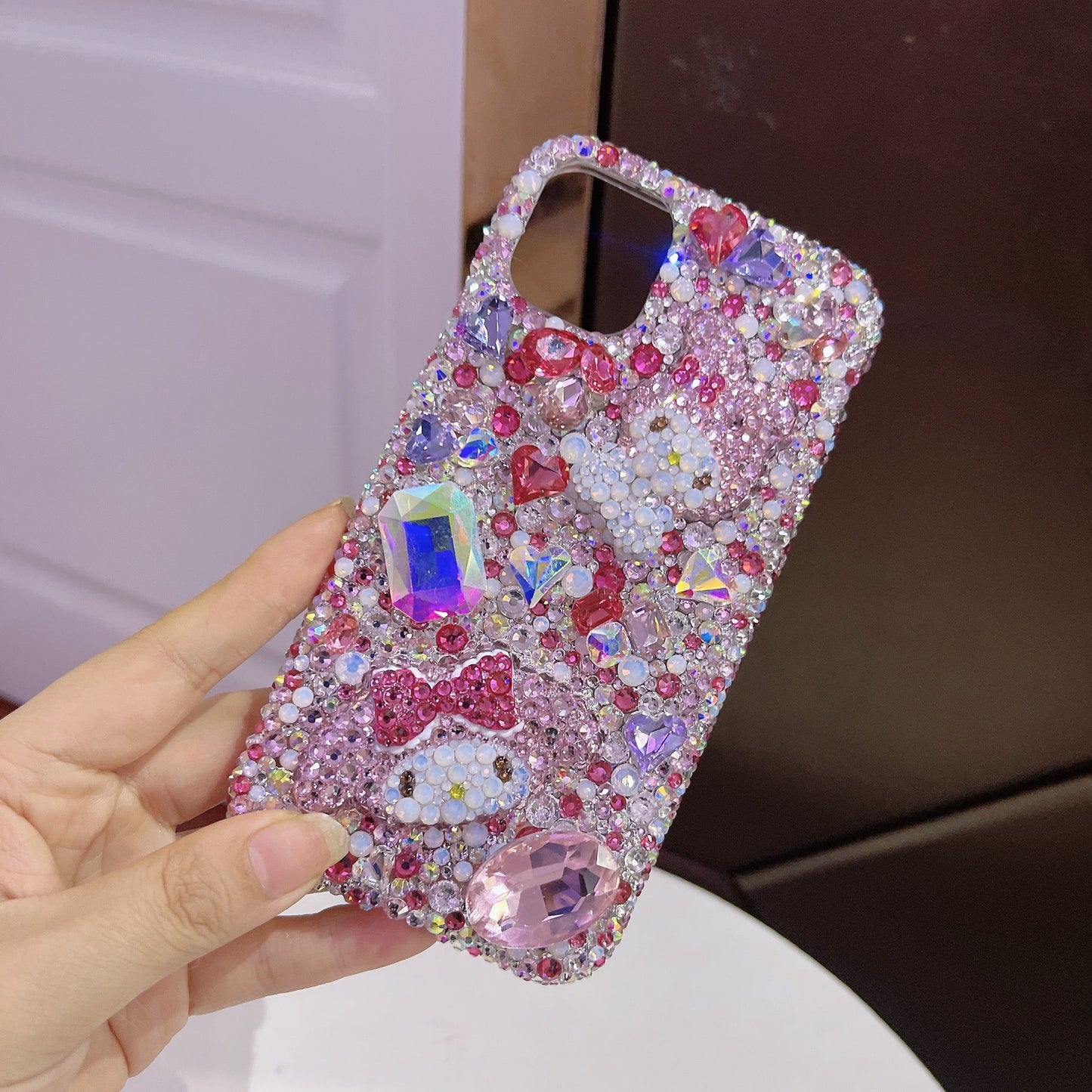 Melody Gorgeous Bling Diamond with Big Gem iPhone Case