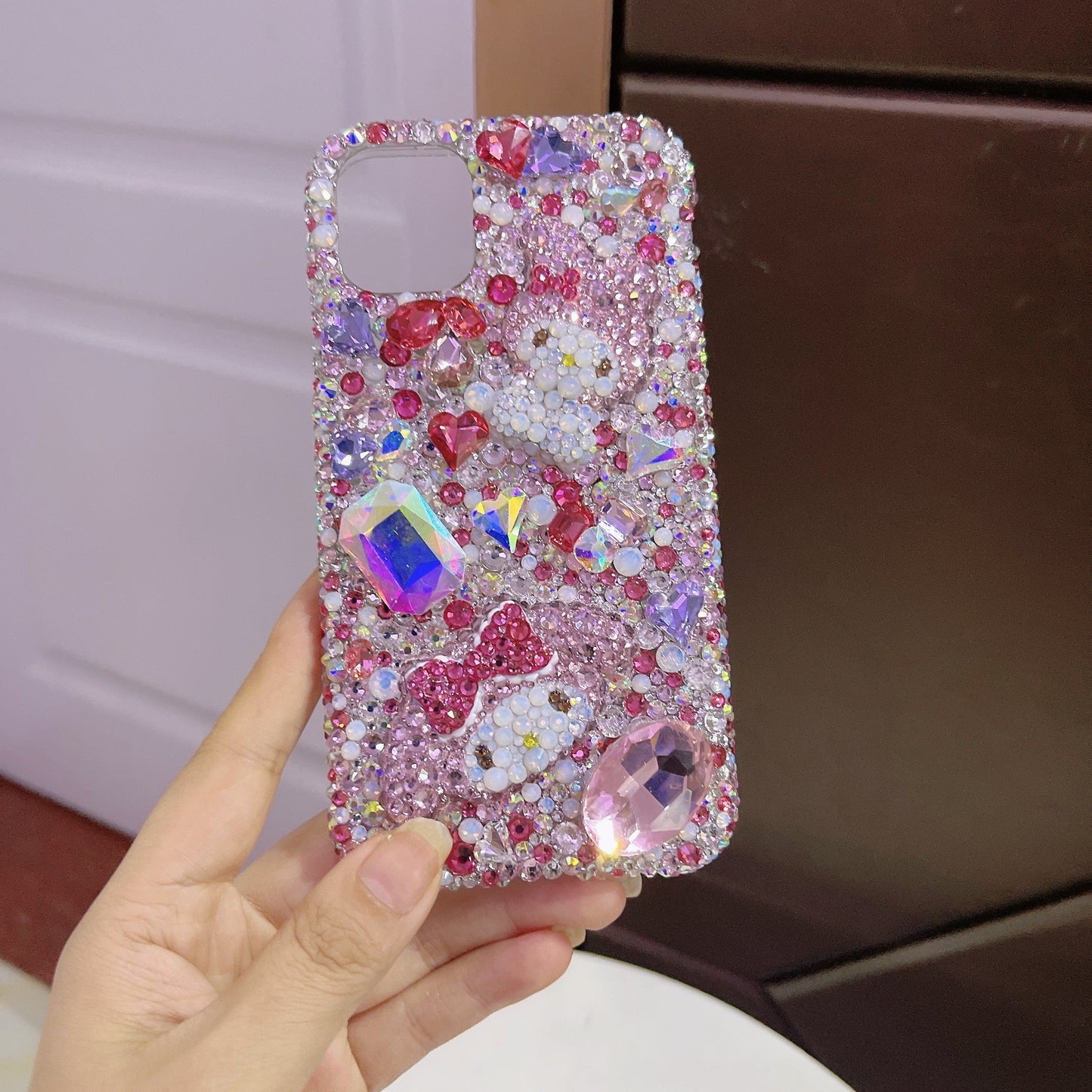 Melody Gorgeous Bling Diamond with Big Gem iPhone Case