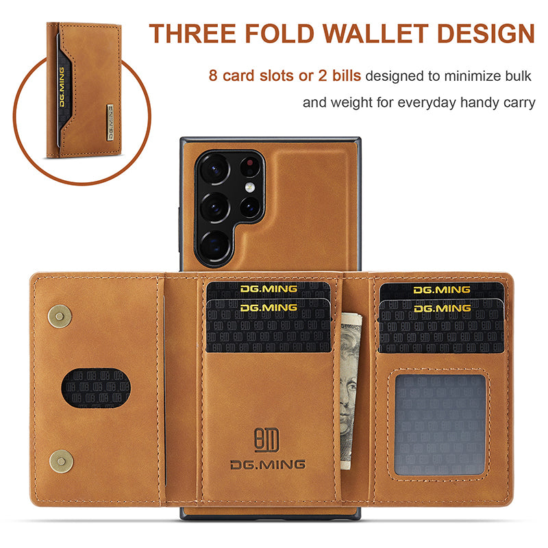 Newest Magnetic Leather Detachable Wallet Samsung Case