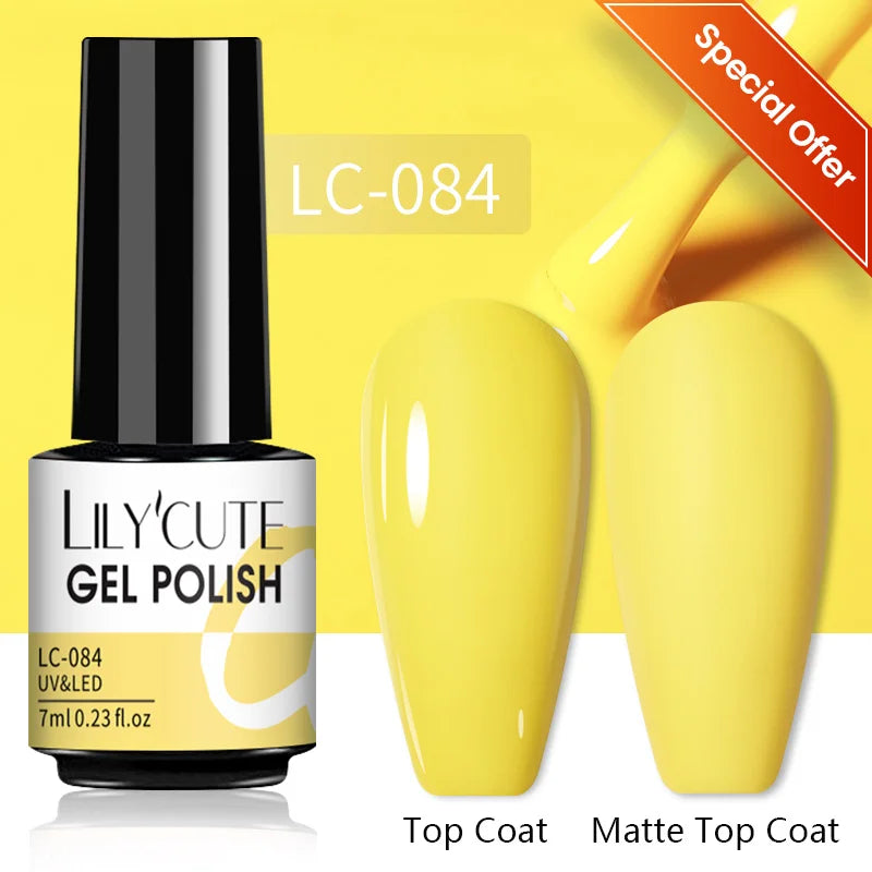 129 Colors 7ML Nail Gel Polish Nail Supplies Vernis Semi Permanent Nail Art Manicure Soak Off LED UV Gel Nail Varnishes