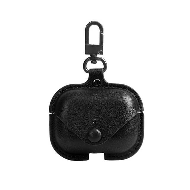 Luxury Leather Case With Keychain Hook For AirPods 1 2 3 AirPods Pro