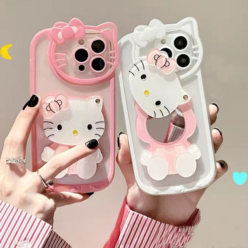 Miroir de maquillage chat mignon Coque et skin adhésive iPhone