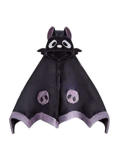 Linda capa de murciélago de pelusa de dibujos animados 