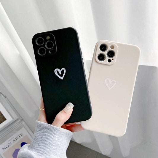 Candy Color Love Heart Soft Coque et skin iPhone