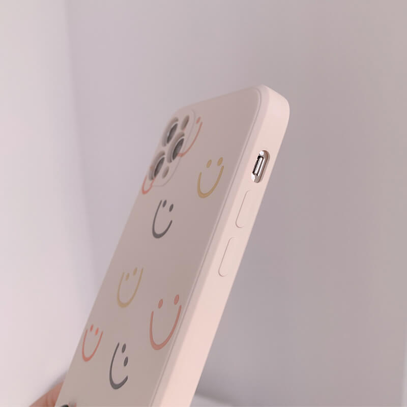 Colorful Smiley Soft Silicone iPhone Case Cover
