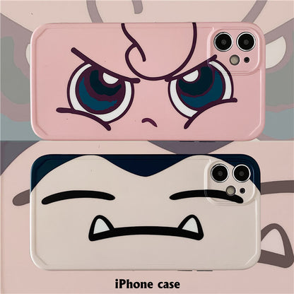 Vinilo o funda para iPhone Dibujos animados divertido expresión facial Anime enojado