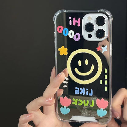 Mirror Smile Face Painted iPhone Case