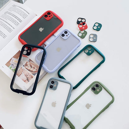 Transparent Acrylic Lens Protection Plating iPhone Case