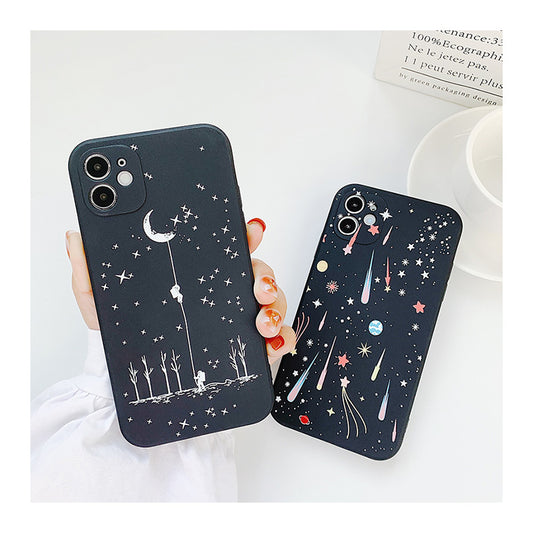 Painted Starry Sky Anti-fall iPhone Case