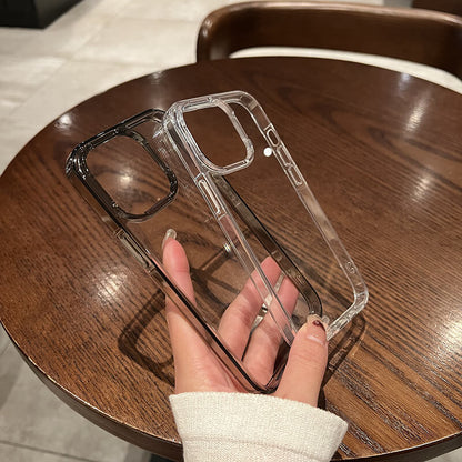 Vinilo o funda para iPhone suave anticaída pareja lujosa transparente