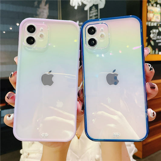 Cadre coloré progressif Laser Clear Coque et skin adhésive iPhone