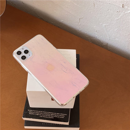 Vinilo o funda para iPhone transparente con espejo láser