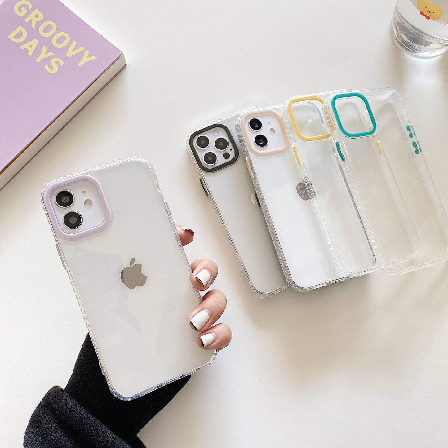 Colorful Lens Circle Clear iPhone Case