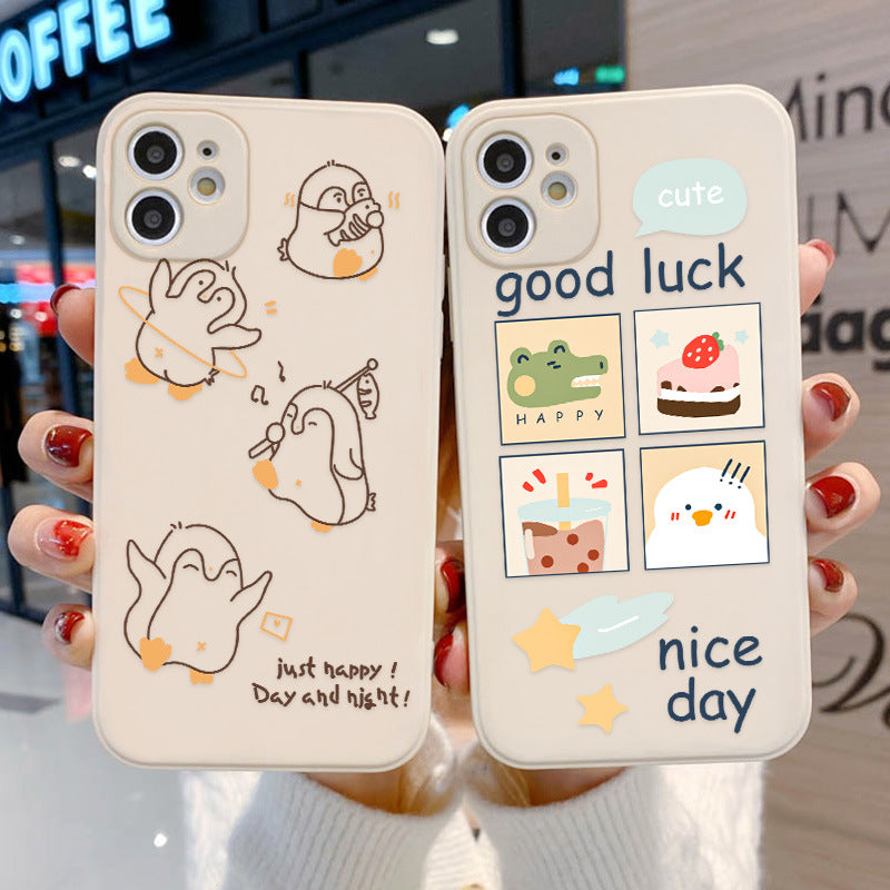 Cute Cartoon Bread Bear Soft iPhone Case
