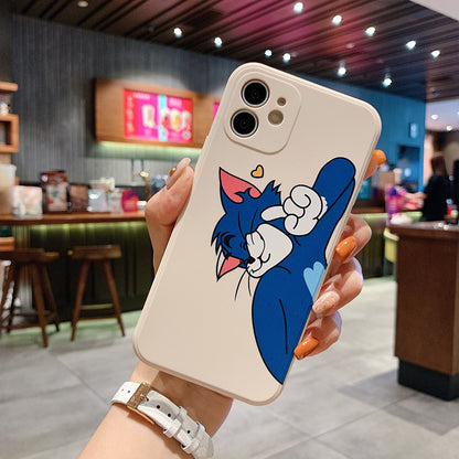 Cute Cartoon Animal Cat And Mouse iPhone Case