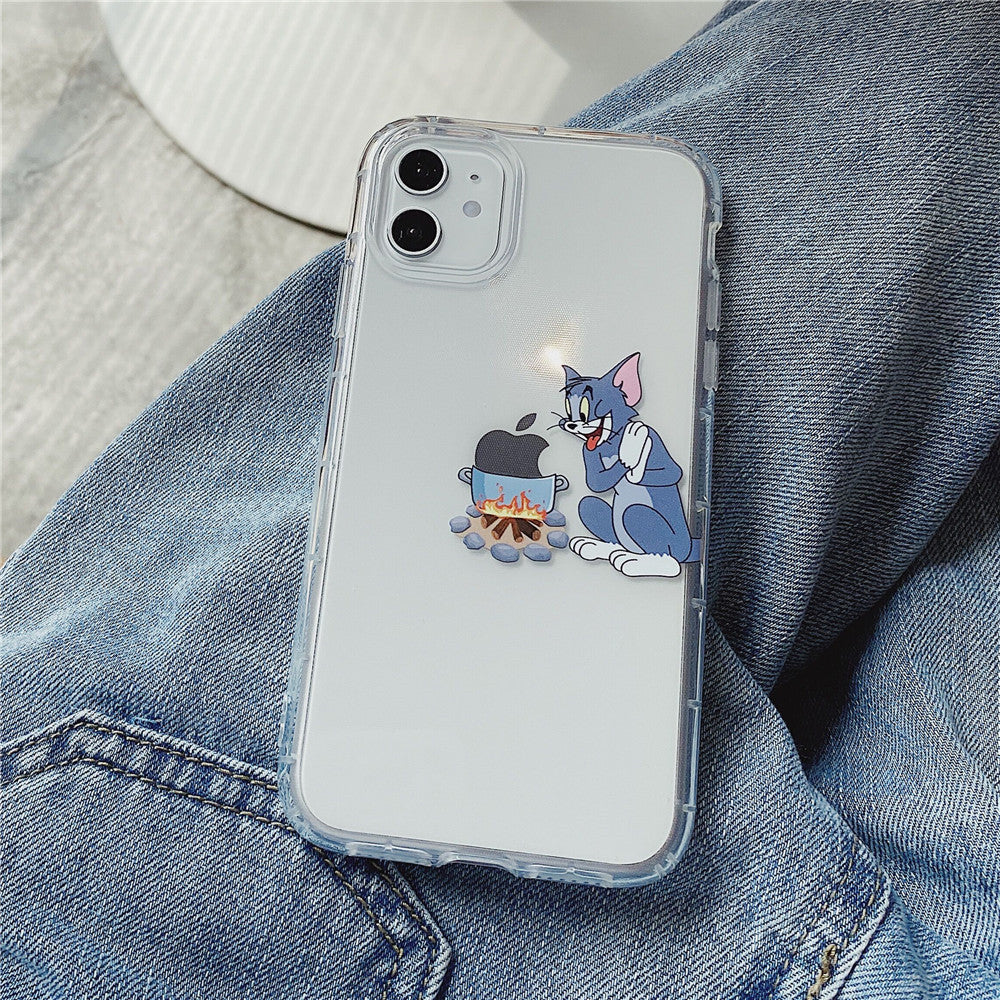 Cute Cat Mouse Cooking iPhone Case Back Cover