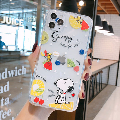 Cartoon Summer Furit Ice Cream Clear iPhone Case