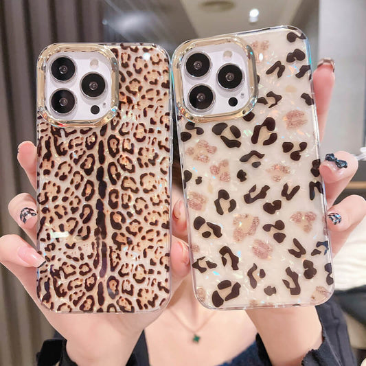 Luxurious Gradient Rainbow Leopard Patten iPhone Case