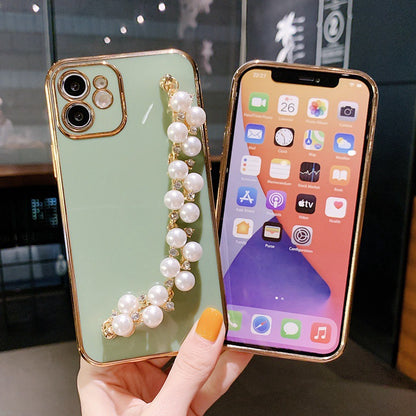 Luxurious Plating Pearl Bracelet iPhone Case