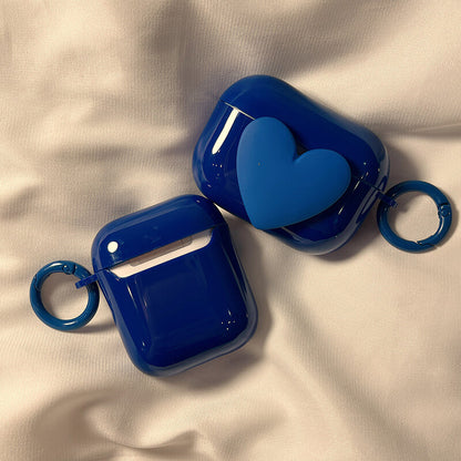 Simple Colorful Cute 3D Love Heart AirPods Case for AirPods 1st 2nd 3rd Pro
