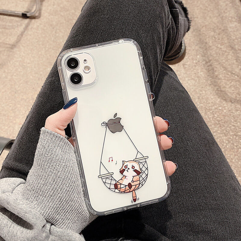 Cute Cat Rabbit iPhone Case Back Cover