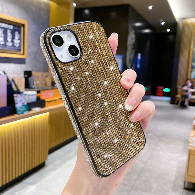 Luxury Diamond Bling Shine Soft Compatible con iPhone Case