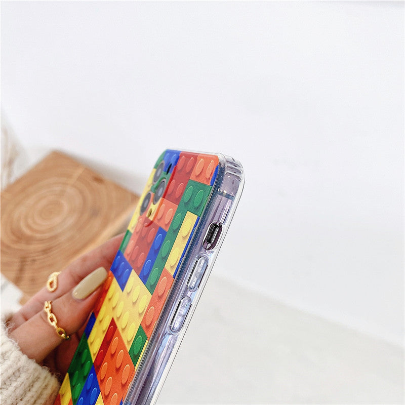 Brique de jouet de modèle de blocs de construction colorés Coque et skin adhésive iPhone