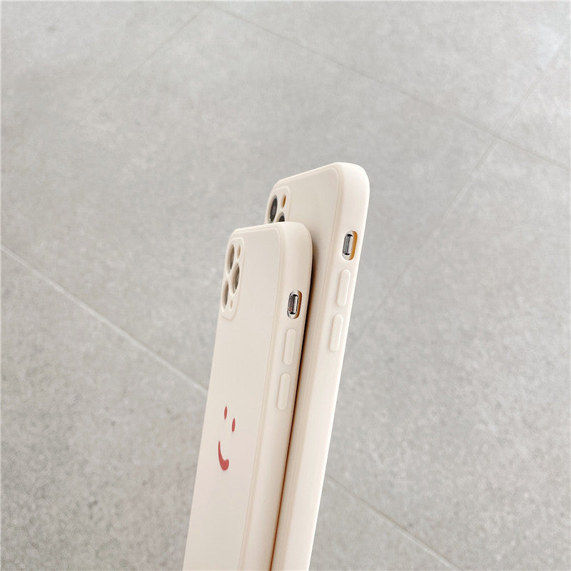 Vinilo o funda para iPhone Color sólido Simplicidad Sonrisa Cara