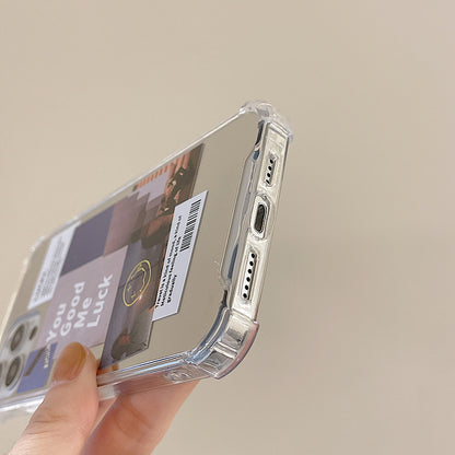 Simple Mirror Clear Soft TPU iPhone Case