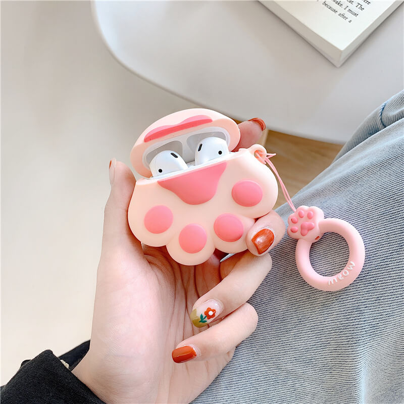 Cute Cat Paw Shape Case For AirPods 1 2 3 AirPods Pro 2