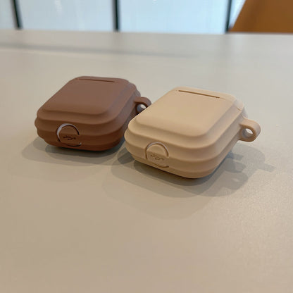 Solid Color Retro Couple Case for AirPods 1 2 3 Pro