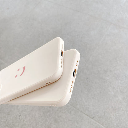 Vinilo o funda para iPhone Color sólido Simplicidad Sonrisa Cara