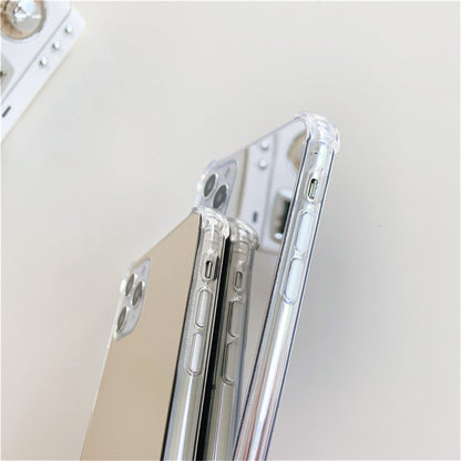 Vinilo o funda para iPhone Espejo transparente cuatro esquinas anticaída transparente