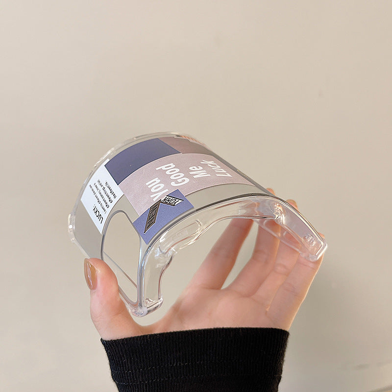 Estuche para iPhone de TPU suave transparente con espejo simple