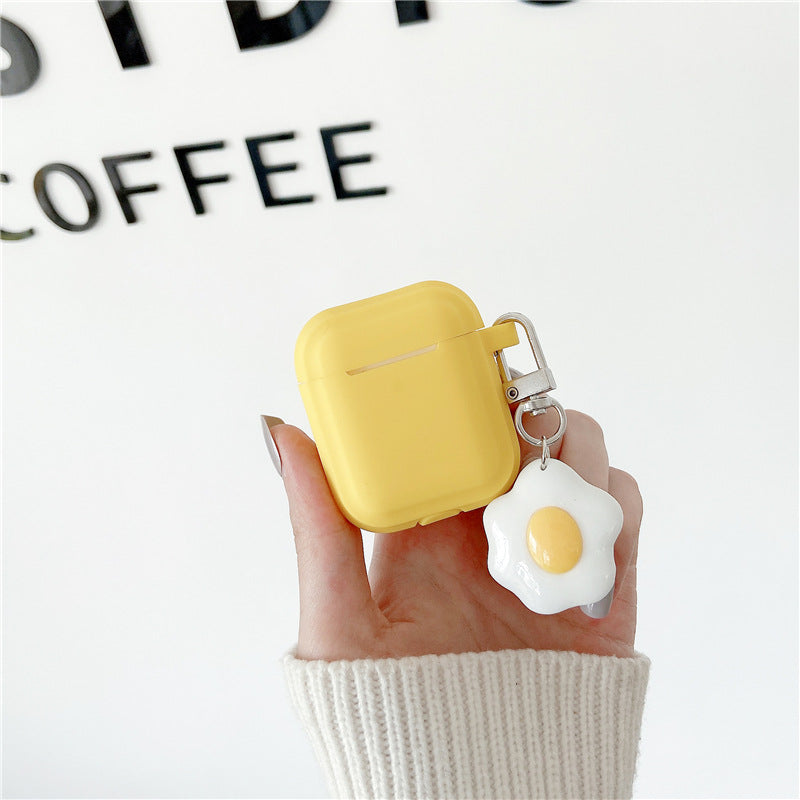 Candy Color Silicone Cartoon Poached Egg Soft AirPods Case for AirPods 1st 2nd 3rd Pro