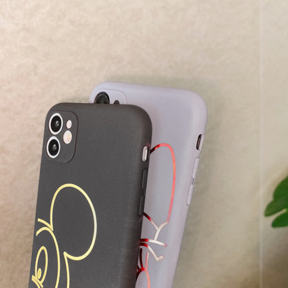 Bronzing Cute Cartoon Mouse Soft TPU iPhone Case