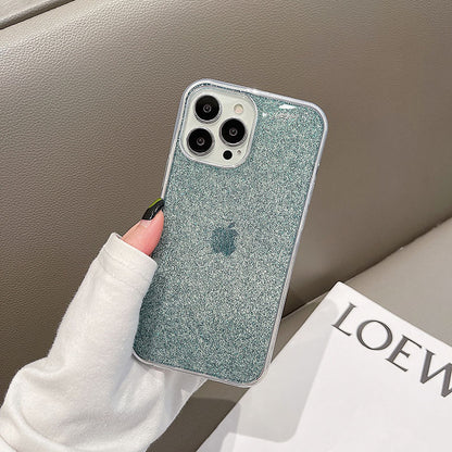 Luxurious Shinny Plating Clear Bling Soft iPhone Case