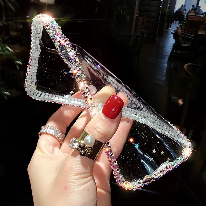 Glitter Diamond Bling Transparent Clair Coque et skin iPhone