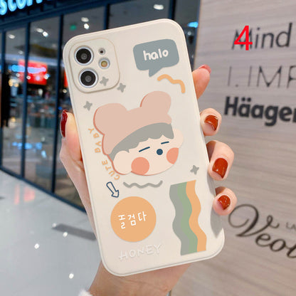 Cute Cartoon Bread Bear Soft iPhone Case