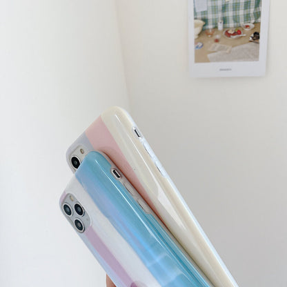 Vinilo o funda para iPhone suave colorido arco iris láser