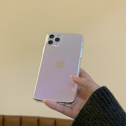 Vinilo o funda para iPhone transparente con espejo láser