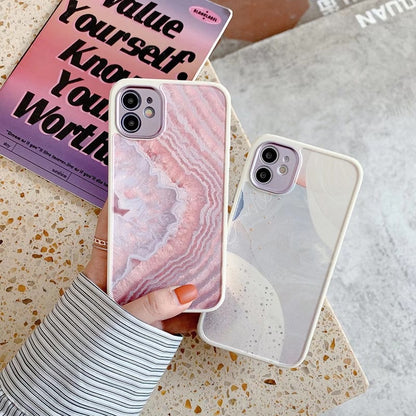 Creative Painted Planet Plating Lens iPhone Case