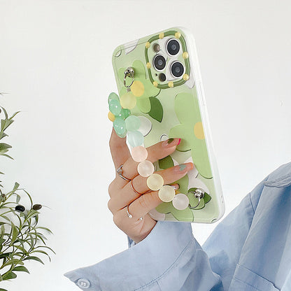 Vinilo o funda para iPhone Pulsera de flor verde