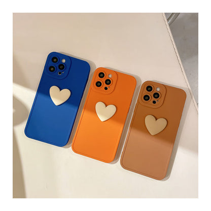 Klein Blue Couple 3D Love Heart Coque et skin adhésive iPhone