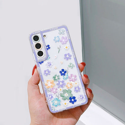 Flower Transparent Compatible with Samsung Case