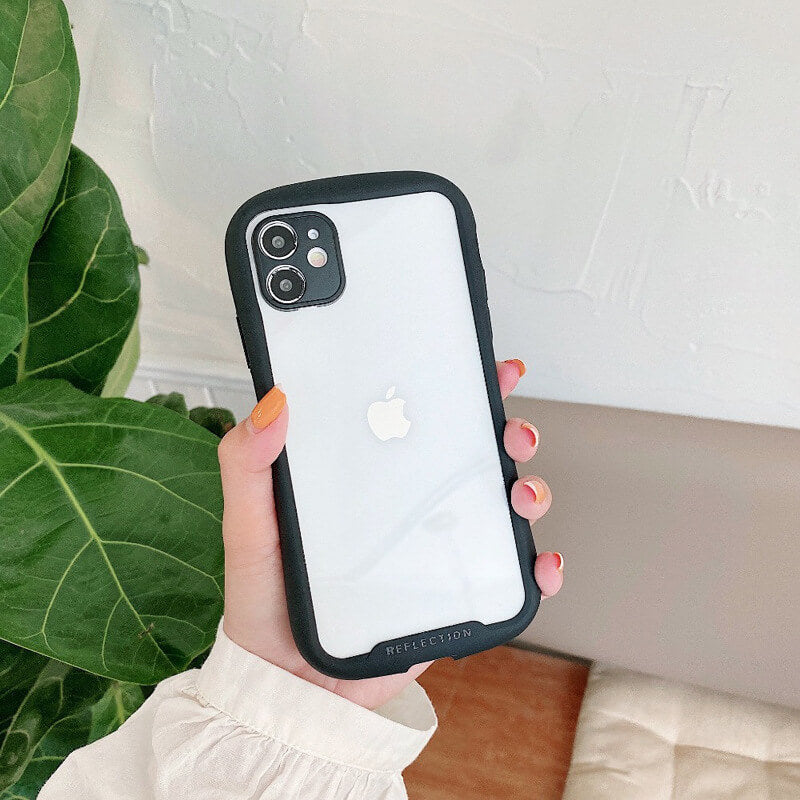 Transparent Acrylic Lens Protection Plating iPhone Case