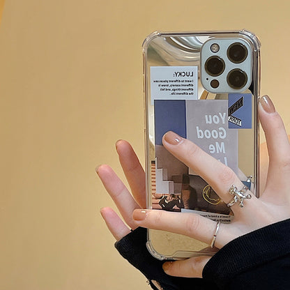Coque iPhone en TPU souple transparent miroir simple