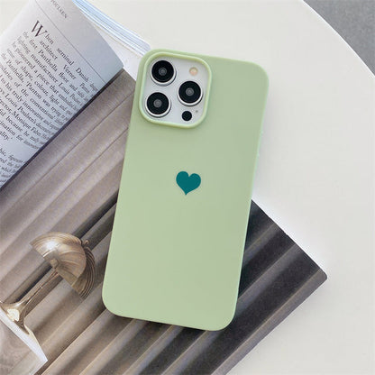 Coeur d'amour couleur bonbon compatible avec la coque iPhone